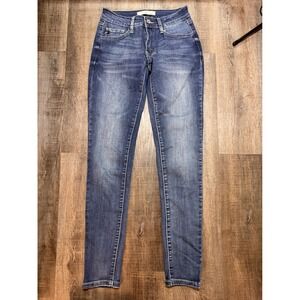 KanCan Womens Medium Wash Skinny Jeans‎ Size 1/24 KC11214CHD Stretch Denim